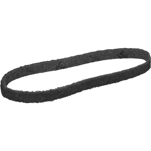 Courroie de conditionnement de surface Scotch-Brite, 1/2" la x 18" lo, Oxyde d'aluminium, Grain Super fin Toolneeds Inc.