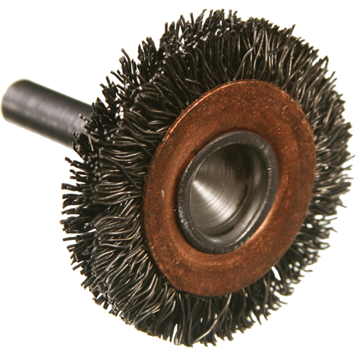 Circular Crimped Wire End Brushes, 3", 0.014" Fill, 1/4" Shank Toolneeds Inc.
