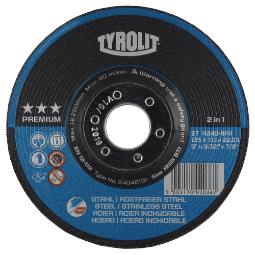 Grinding Wheel, 4-1/2" x 9/32", 7/8" Arbor, Type 27 Toolneeds Inc.