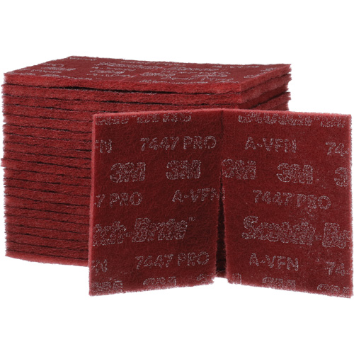 Scotch-Brite 7447 Hand Pads, Aluminum Oxide, 9" x 6", Very Fine Grit Toolneeds Inc.