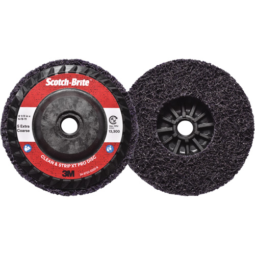 Scotch-Brite Clean & Strip XT Pro Disc, 4-1/2" Dia., Extra Coarse Grit, Silicon Carbide Toolneeds Inc.