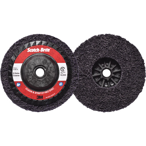 Disque  Clean and Strip  XT Pro Scotch-Brite, 5" dia., Grain Extra grossier, Carbure de silicium Toolneeds Inc.
