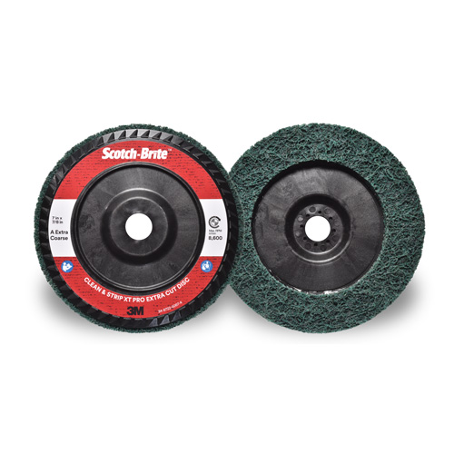Disque extra coupe  Clean and Strip  XT Pro Scotch-Brite, 7" dia., Grain Extra grossier, Oxyde d'aluminium Toolneeds Inc.