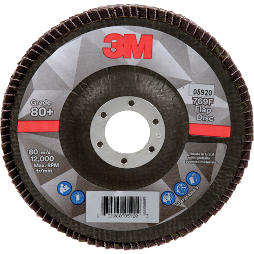 769F Flap Disc, 5" x 7/8", Type 29, 80+ Grit, Ceramic Toolneeds Inc.