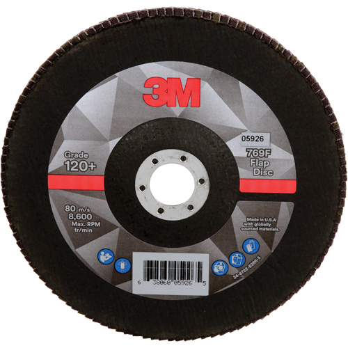 769F Quick Change Flap Disc, 7" x 7/8", Type 27, 120+ Grit, Aluminum Oxide/Ceramic Toolneeds Inc.