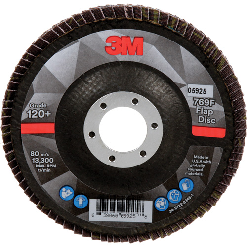 769F Quick Change Flap Disc, 4-1/2" x 7/8", Type 29, 120+ Grit, Ceramic Toolneeds Inc.