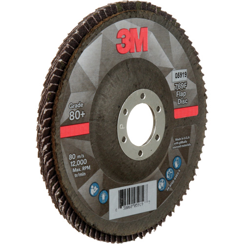 769F Quick Change Flap Disc, 5" x 7/8", Type 27, 80+ Grit, Ceramic Toolneeds Inc.