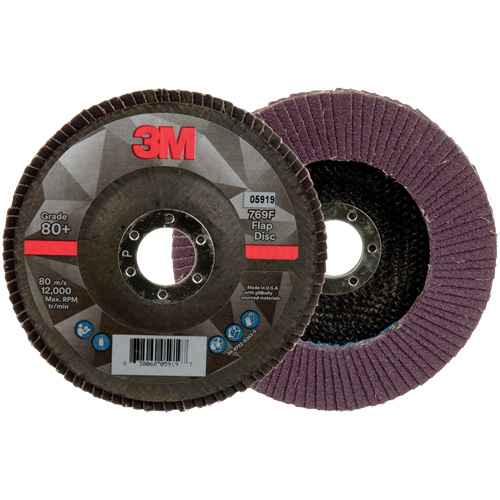 769F Quick Change Flap Disc, 5" x 7/8", Type 27, 80+ Grit, Ceramic Toolneeds Inc.