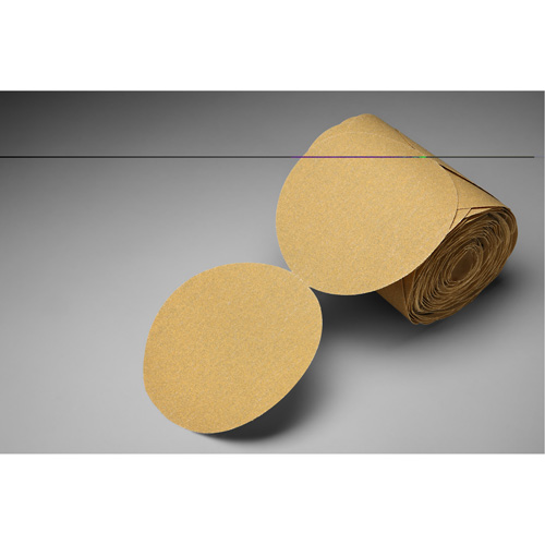 Stikit Gold Paper Disc Roll, 6" Dia., P150 Grit, Aluminum Oxide Toolneeds Inc.