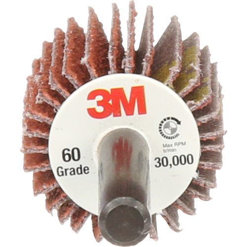 Flap Disc 747D, Aluminum Oxide/Ceramic, 60X Grit, 1" x 1" x 1/4" Toolneeds Inc.