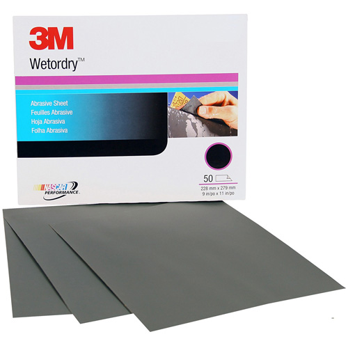 Wetordry Abrasive Sheet, 9" x 11", P220 Grit, Aluminum Oxide Toolneeds Inc.