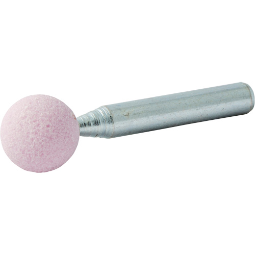 Vitrified Bond Mounted Point, B121, Aluminum Oxide, 1/2" Dia., 1/2" L, 80 Grit Toolneeds Inc.