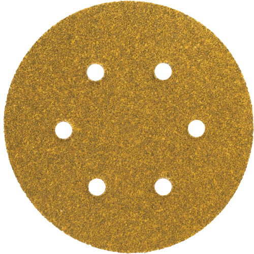Disque de ponçage en papier autoagrippant avec aspiration Gold Reserve A296, dia 5", Grain P220/Fin, Oxyde d'aluminium, Poids C Toolneeds Inc.