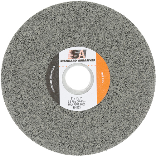 Meule &agrave; usage g&eacute;n&eacute;ral Standard Abrasives, 6" x 1", Arbre de 1", Carbure de silicium Toolneeds Inc.