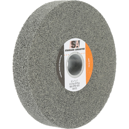 Meule &agrave; usage g&eacute;n&eacute;ral Standard Abrasives, 6" x 1", Arbre de 1", Carbure de silicium Toolneeds Inc.