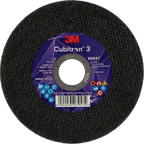Cubitron 3 Cutting Disc, 5" x 9/32", 3/8" Arbor, Type 41 Toolneeds Inc.