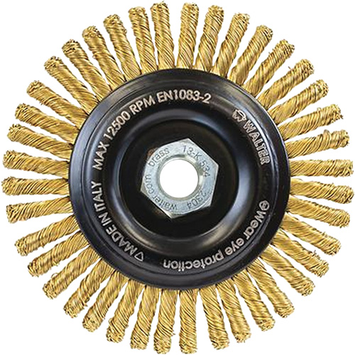 Spark-Free Brass Wire Wheel, 6" Dia. x 5/8"-11 Arbor Toolneeds Inc.