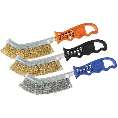 Brass Coated Steel Scratch Brush, 9-5/8" Long Toolneeds Inc.