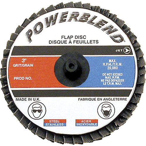 Disque &agrave; lamelles &agrave; rouler Powerblend, 2" x Grain Z40 Toolneeds Inc.