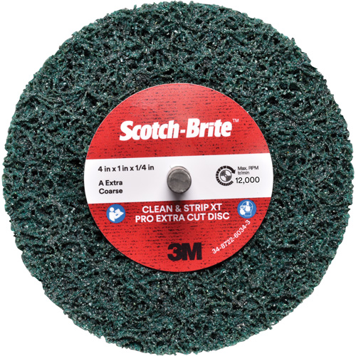 Scotch-Brite Clean and Strip XT Pro Extra Cut Disc XC-DC, 4" Dia., Extra Coarse Grit, Aluminum Oxide Toolneeds Inc.