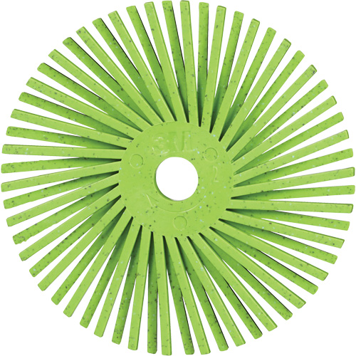 Brosse radiale en soies de pr&eacute;cision type A PN-RB Scotch-Brite , C&eacute;ramique, Grain 50+, 3" dia. Toolneeds Inc.