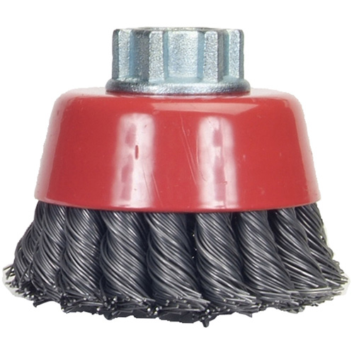 Knotted Wire Cup Brush, 4" Dia. x 5/8"-11 Arbor Toolneeds Inc.