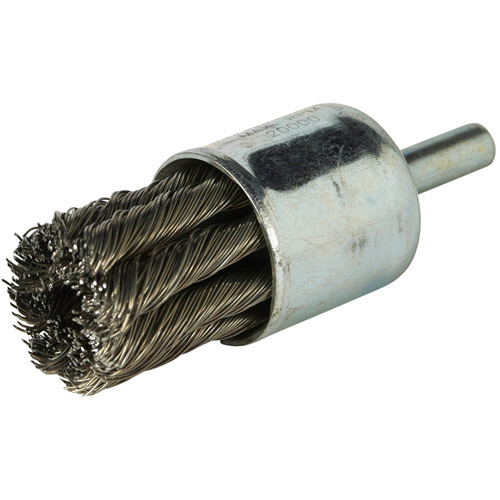 Stem Mounted Knotted Wire Brush, 1" Dia. x 1/4" Arbor Toolneeds Inc.