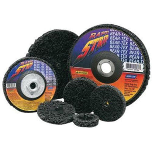Bear-Tex&reg; Rapid Strip Non-Woven Depressed Center Disc, 4-1/2" Dia., Extra Coarse Grit, Silicon Carbide Toolneeds Inc.