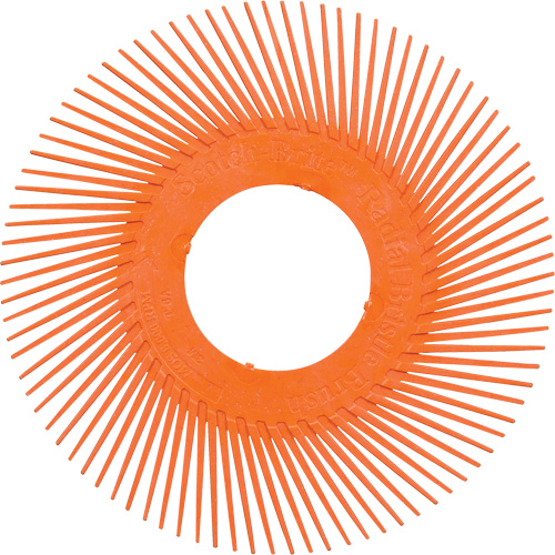 Scotch-Brite Type C Precision Radial Bristle Brush PN-RB without Adapter, Ceramic, 80+ Grit, 7-5/8" Dia. Toolneeds Inc.