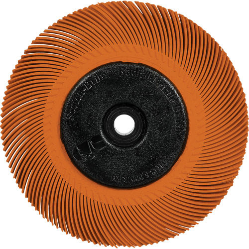 Scotch-Brite Type C Precision Radial Bristle Brush PN-RB with Adapter, Ceramic, 80+ Grit, 6" Dia. Toolneeds Inc.