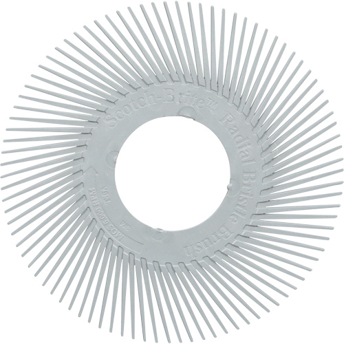 Scotch-Brite Type A Precision Radial Bristle Brush PN-RB without Adapter, Ceramic, 120+ Grit, 6" Dia. Toolneeds Inc.