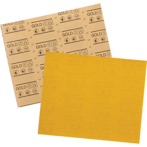 Feuille abrasive dor&eacute;e 12544, 9" x 11", Grain 220, Oxyde d'aluminium Toolneeds Inc.