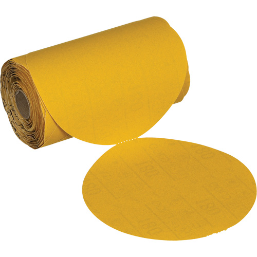 Stikit Gold Abrasive Disc Roll 09314, 6" Dia., 180 Grit, Aluminum Oxide Toolneeds Inc.
