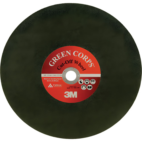 Disque &agrave; tronçonner Green Corps, 13-9/10" x 0,118", Arbre de 1", C&eacute;ramique, 20 000 Tr/min Toolneeds Inc.