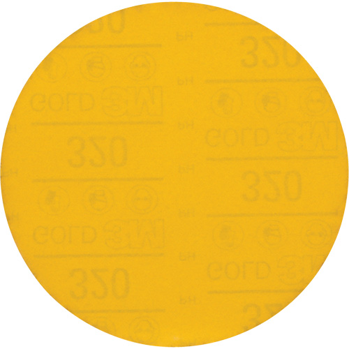 Disque abrasif dor&eacute; Hookit, dia 6", Grain 320, Oxyde d'aluminium, Poids C Toolneeds Inc.