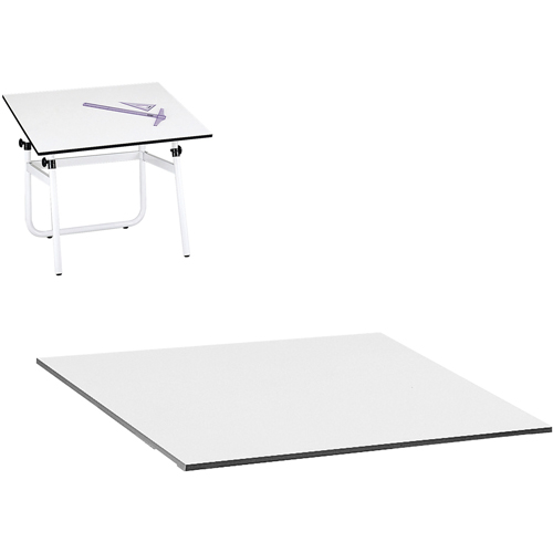 Table Top for Vista Adjustable Drawing Table, 48" W x 3/4" H, White Toolneeds Inc.