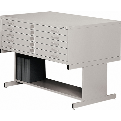 Steel Plan Files, 5 Drawers, 40-3/8" W x 29-3/8" D x 16-1/2" H Toolneeds Inc.