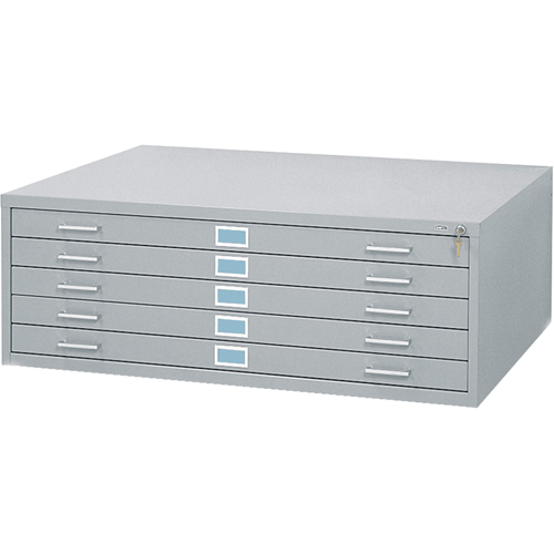 Steel Plan Files, 5 Drawers, 46-3/8" W x 35-3/8" D x 16-1/2" H Toolneeds Inc.