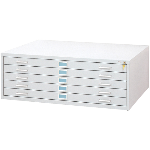 Steel Plan Files-5 Drawer, 5 Drawers, 46-3/8" W x 35-3/8" D x 16-1/2" H Toolneeds Inc.