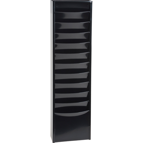 Literature Storage Racks, Stationary, 11 Slots, Steel, 9-3/4" W x 4-1/8" D x 36" H Toolneeds Inc.