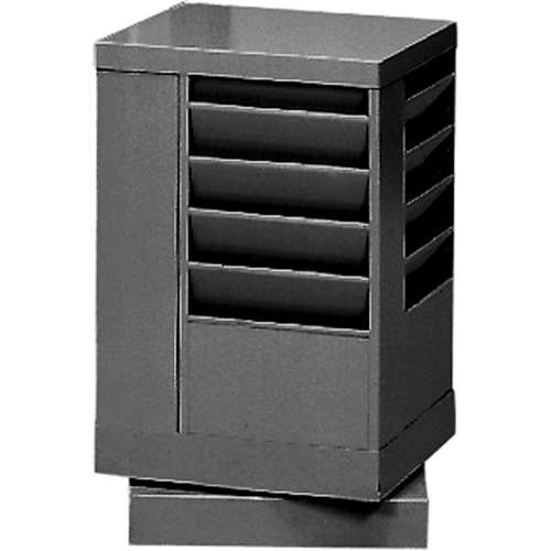 Literature Storage Racks, Rotating, 20 Slots, Steel, 14-1/8" W x 14-1/8" D x 21-1/4" H Toolneeds Inc.