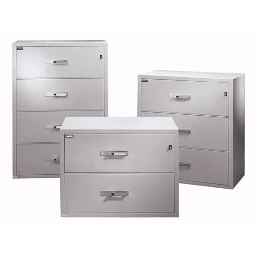 Fire Resistant Filing Cabinets, Steel, 4 Drawers, 38-3/4" W x 23-1/2" D x 55" H, Beige Toolneeds Inc.