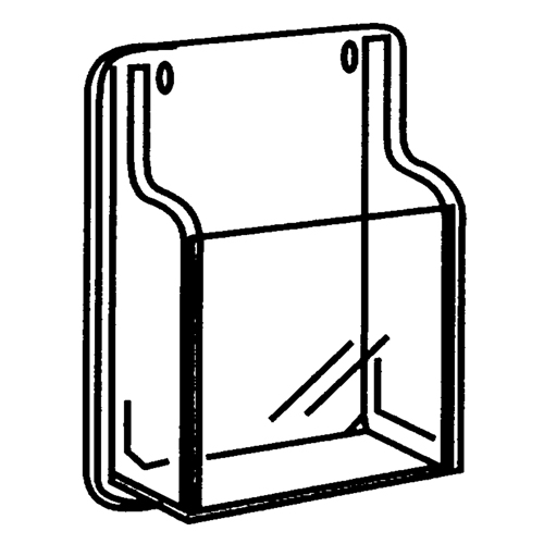 Literature Displays, Wall Mount, 9 Slots, Plastic, 30" W x 2" D x 36-7/8" H Toolneeds Inc.