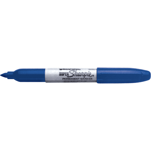 Marqueurs permanents - Super, Bleu, Pointe Fin Toolneeds Inc.
