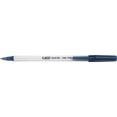 Bic&reg; Round Stic Ball Point Pen, Blue, 1 mm Toolneeds Inc.