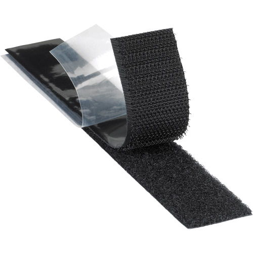 Attache r&eacute;sistant aux plastifiants, Boucle, 50 vg x 2", Adh&eacute;sif, Noir Toolneeds Inc.