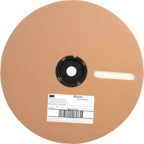 Attache, Boucle, 50 vg x 1", Adh&eacute;sif, Blanc Toolneeds Inc.