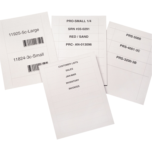Bin Buddy Label Holders, 48" L x 8" W Toolneeds Inc.