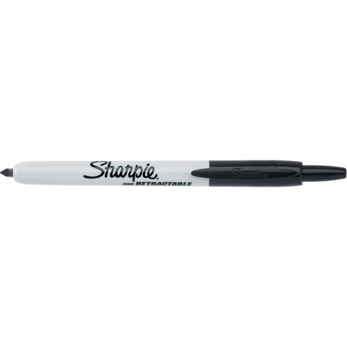 Marqueur permanent r&eacute;tractable, Noir, Pointe Fin Toolneeds Inc.