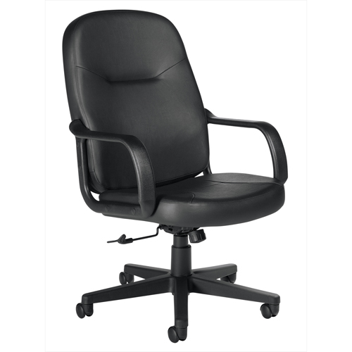 Fauteuil de bureau, Cuir, Noir Toolneeds Inc.